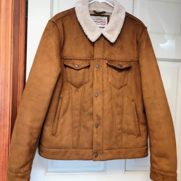Levi's Other - Levi's Sherpa Faux Suede Jacket